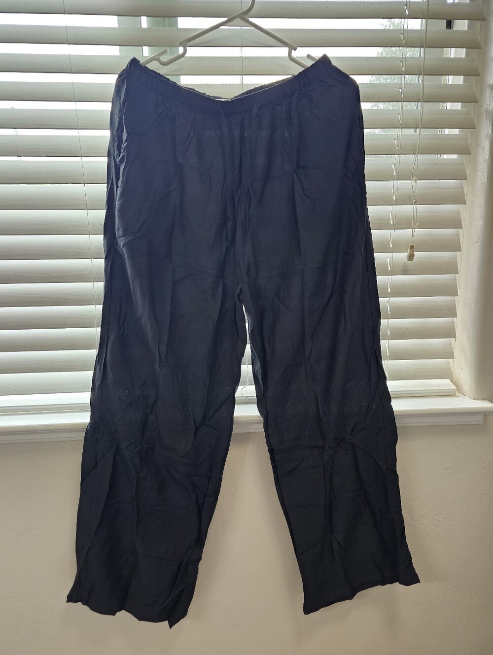 Women's Relaxed Navy Black Casual Pants